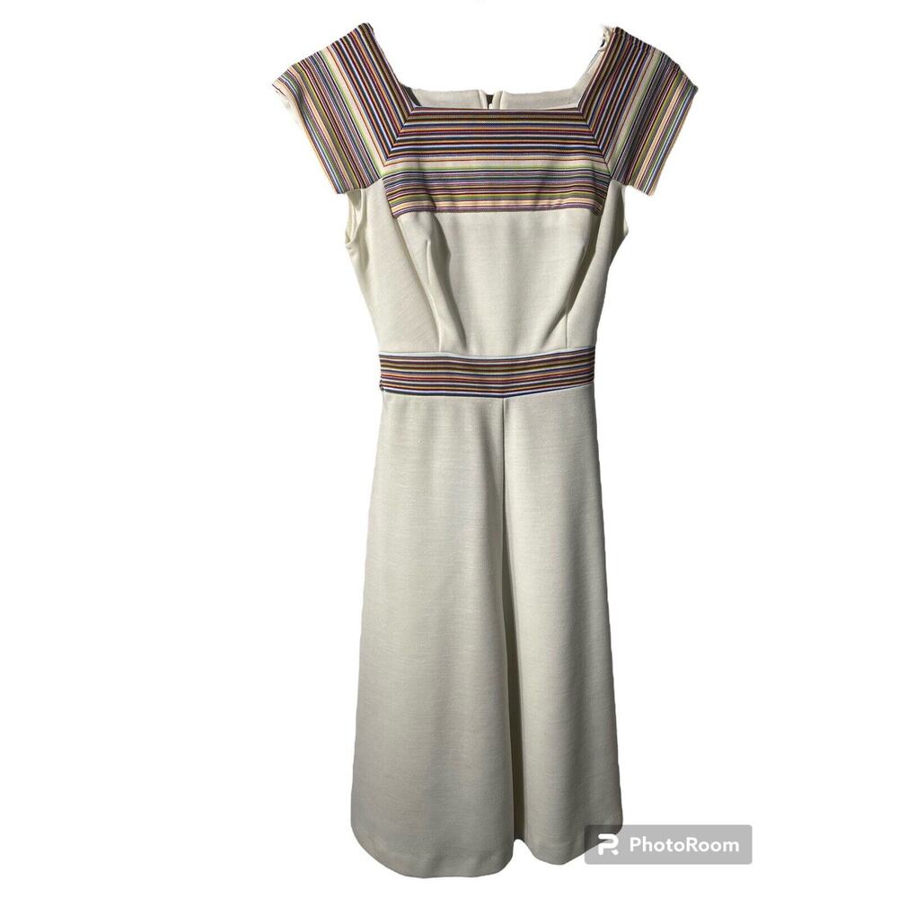 Vintage Jerell of Texas W/Rainbow 70s Dress Women's Sz Small/XS?